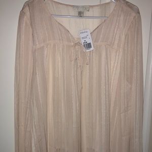 Plus Size Blush Chiffon F21 Top